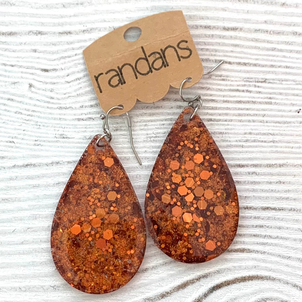 Randans Large Frameless Dangles - Orange 3