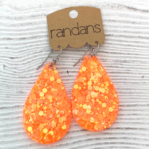 Randans Large Frameless Dangles - Orange 1