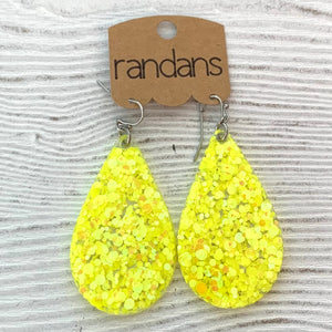 Randans Large Frameless Dangles - Yellow 2
