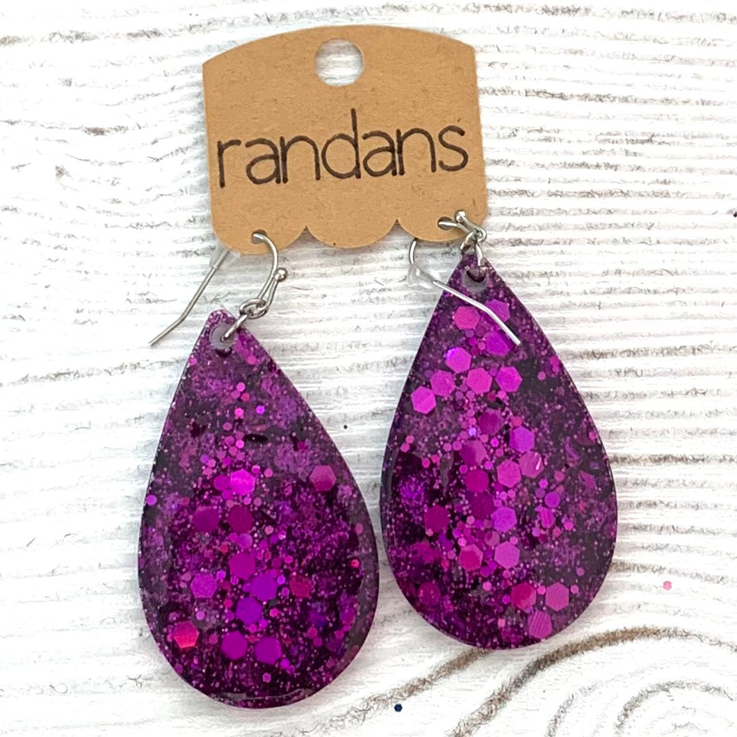 Randans Large Frameless Dangles - Purple 4