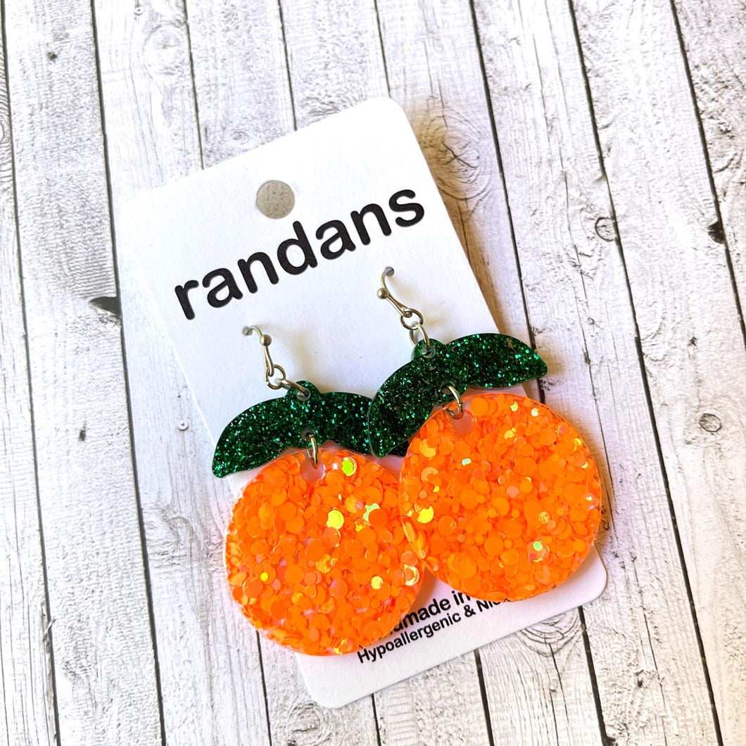 Oranges Frameless Dangle Earrings