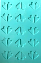 Load image into Gallery viewer, Silicone mold for resin earrings - diy- various shapes - made to order - wonky hearts
